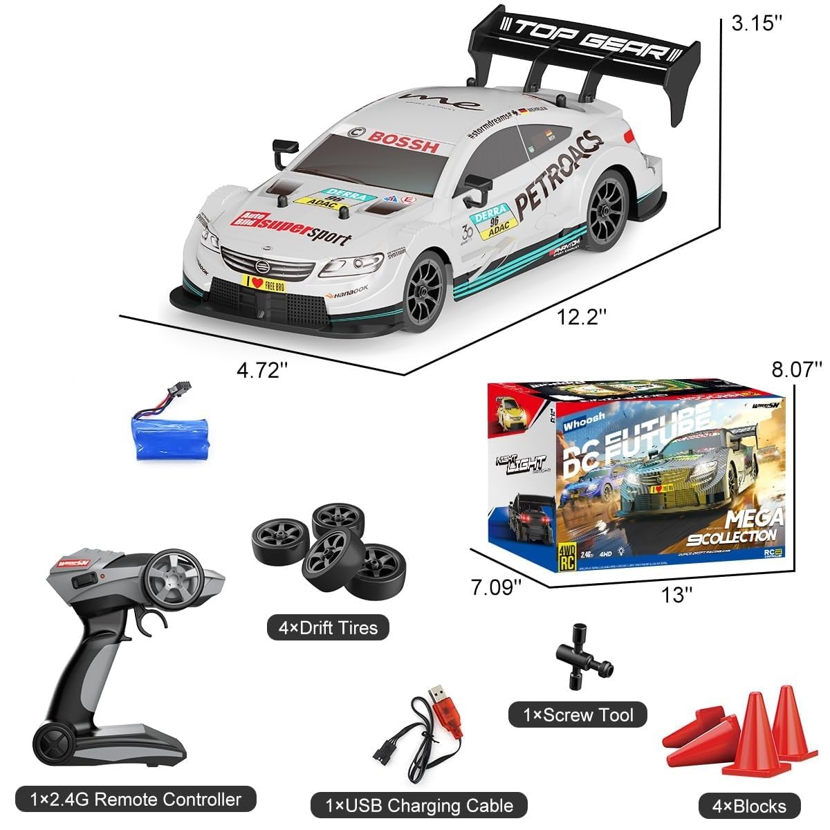 Remote Control Drift Racing Car 1:16 Scale