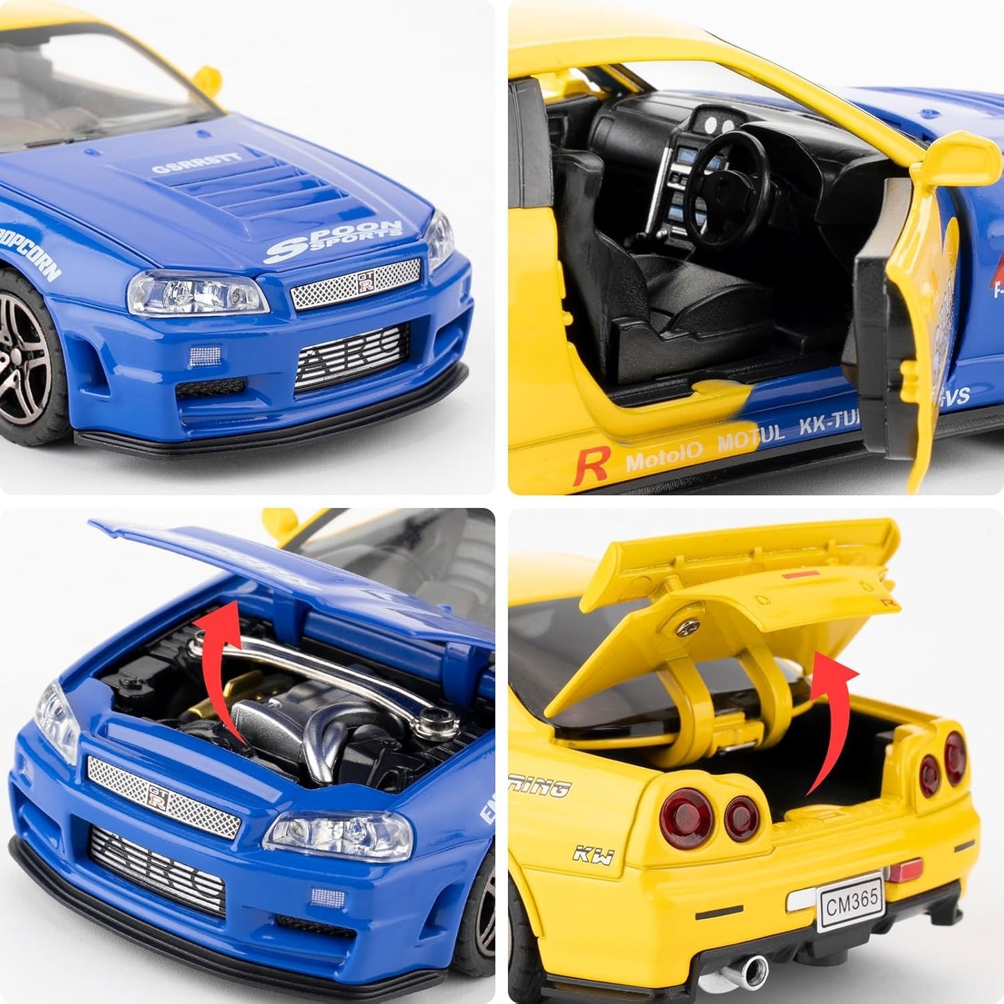 Nissan Skyline GTR R34 1:24 Diecast Scale Model Car