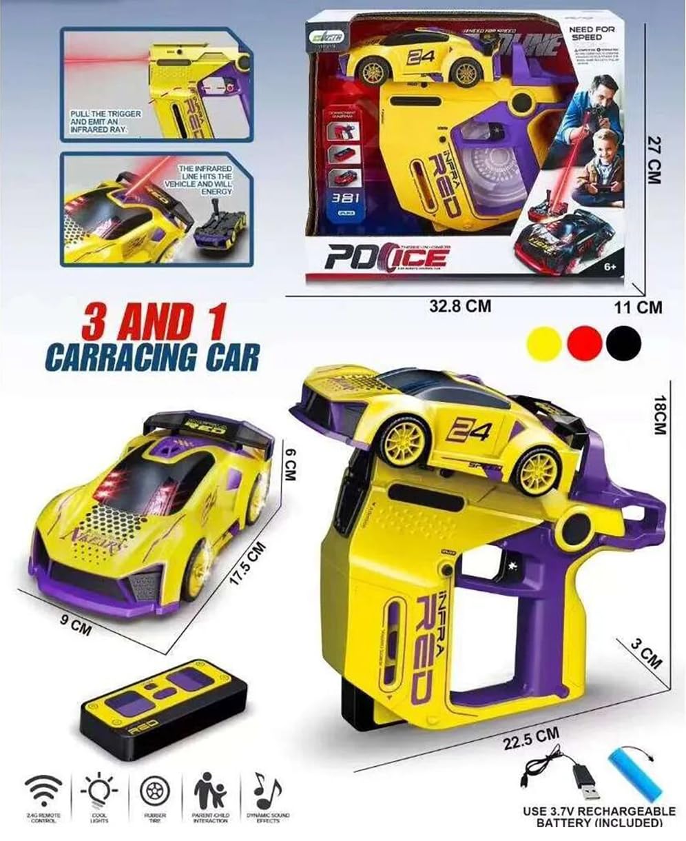 Infrared Gun Shooting Remote Control Car, Which Is a 2-player Battle Toy Set.