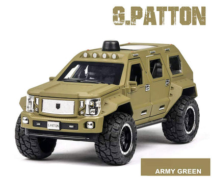 G-Patton Military Metal Toy Car 1:24 Diecast Scale Model