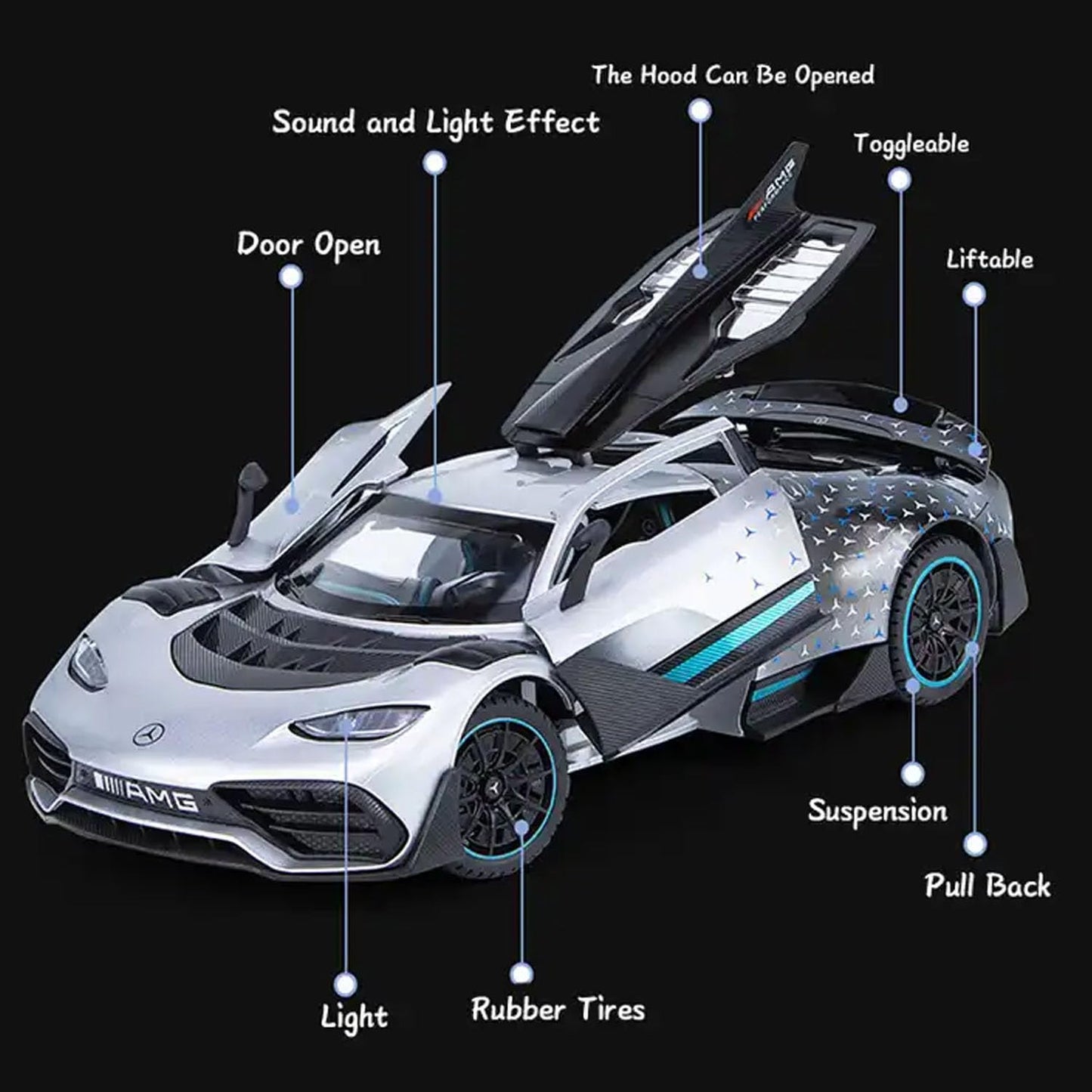 Mercedes Amg-one 1:24 Diecast Scale Model Car