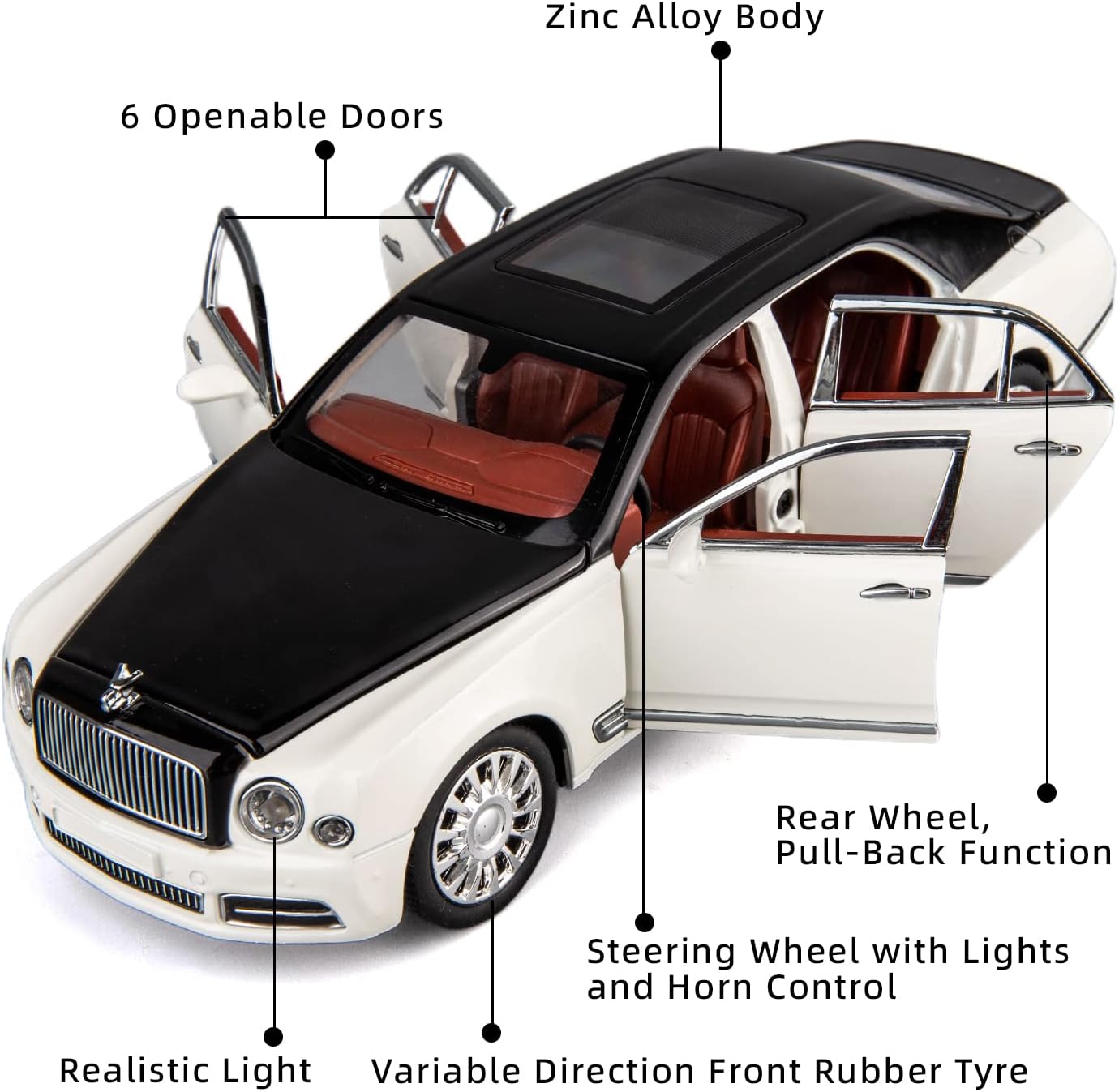 Bentley Mulsanne 1:24 Diecast Scale Model Car