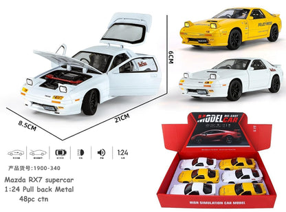 Mazda Rx7 1:24 Diecast Scale Model Car