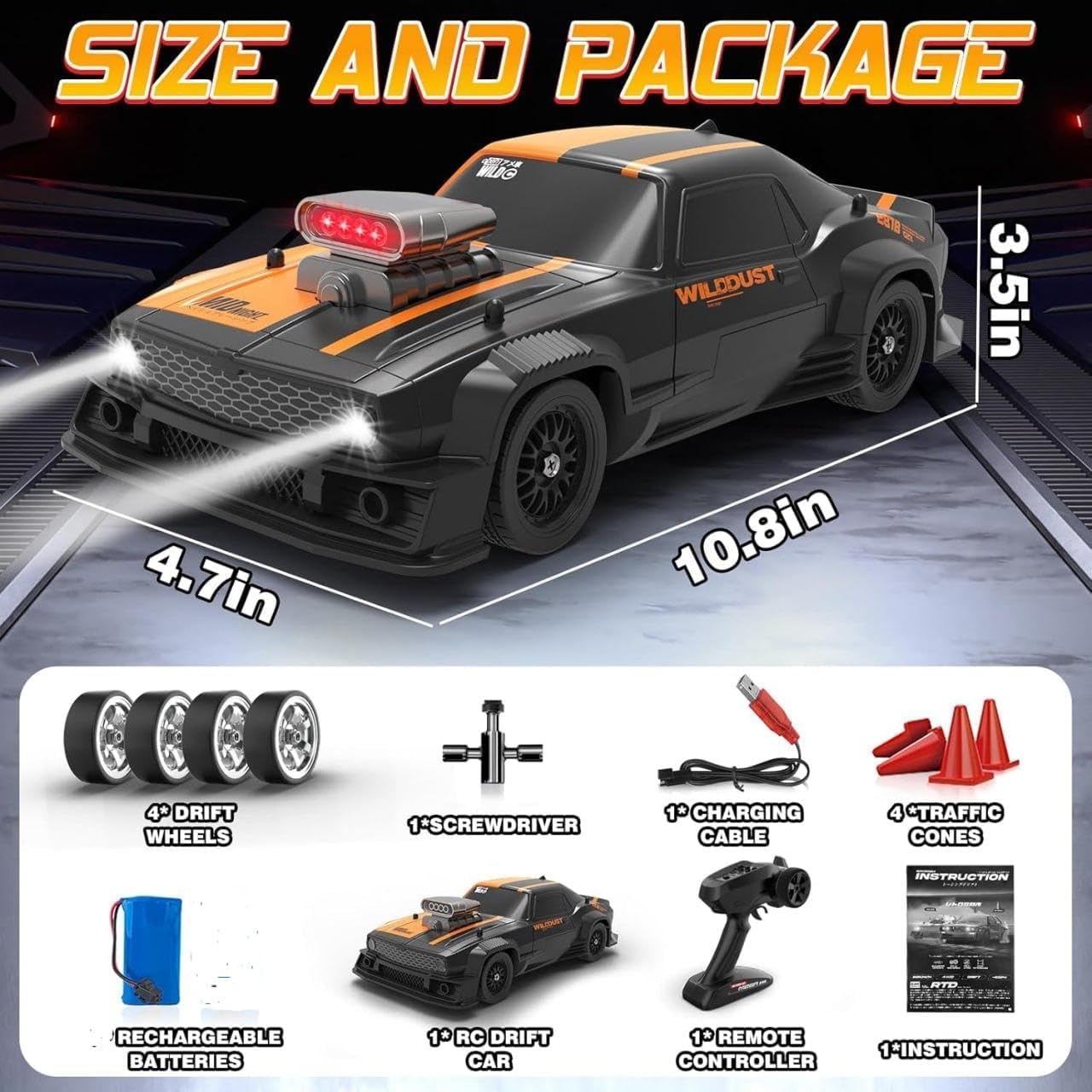 Remote Control Racing Drift Car 1:16 Scale