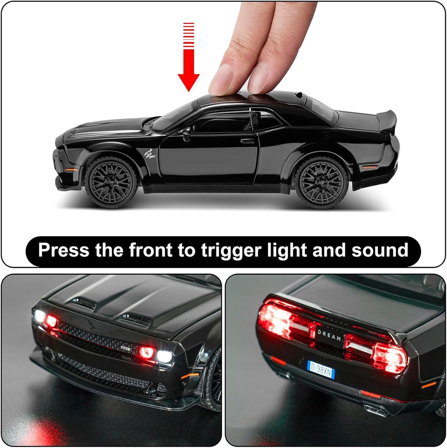 Dodge Challenger SRT Hellcat 1:24 Diecast Scale Model Car