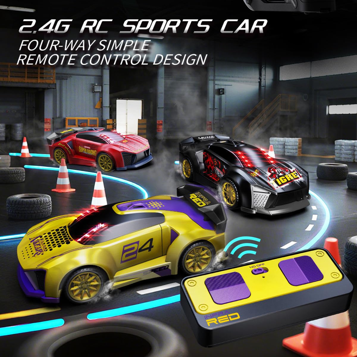 Infrared Gun Shooting Remote Control Car, Which Is a 2-player Battle Toy Set.