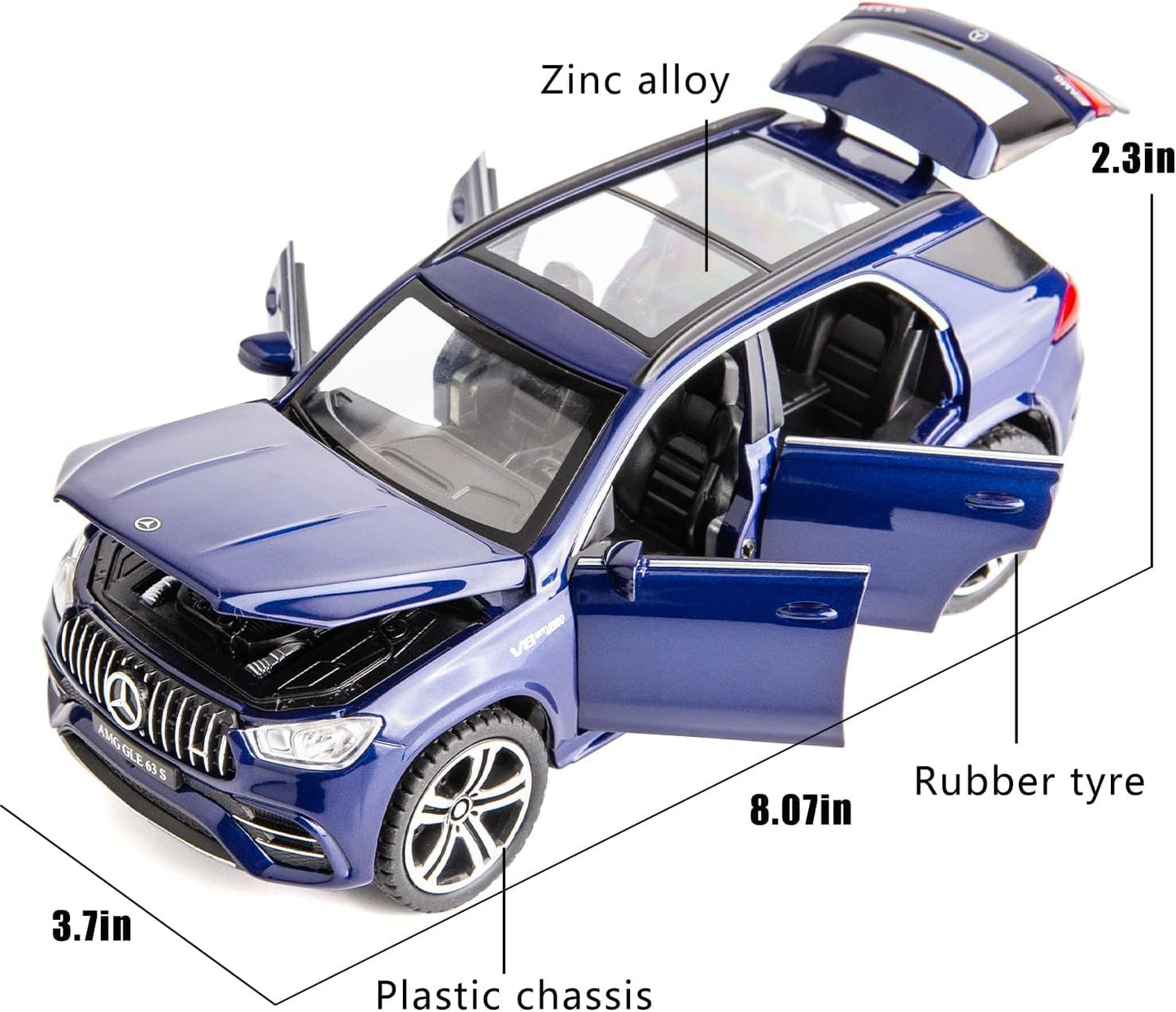 Mercedes-AMG GLE 63 S Coupe 1:24 Diecast Scale Model Car