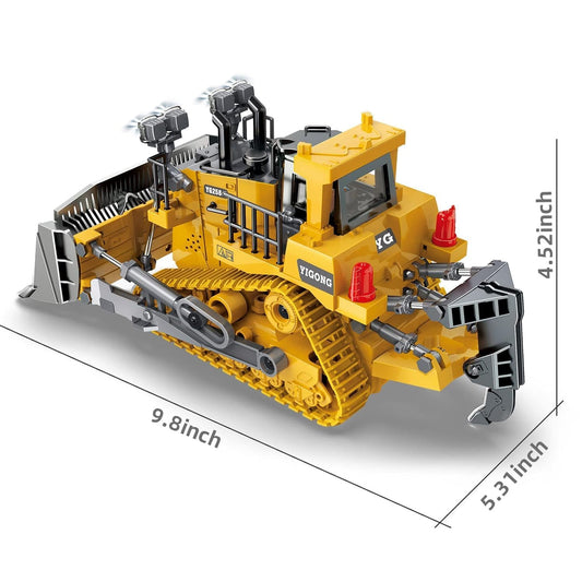 RC Metal Bulldozer Construction Vehicle 1:18 diecast scale model