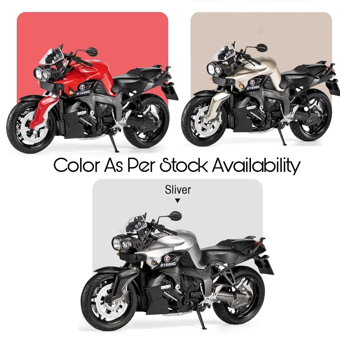 Bmw R1800c 1:24 Diecast Scale Model Car