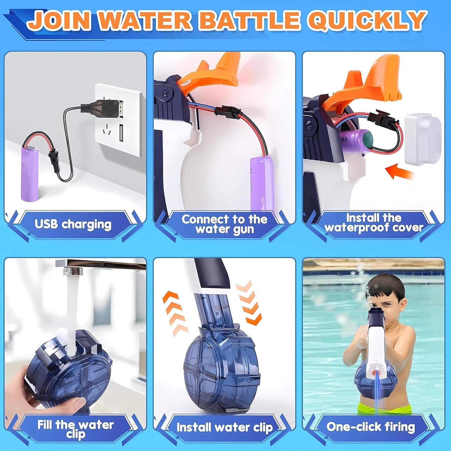 Electric Holi Water Gun
