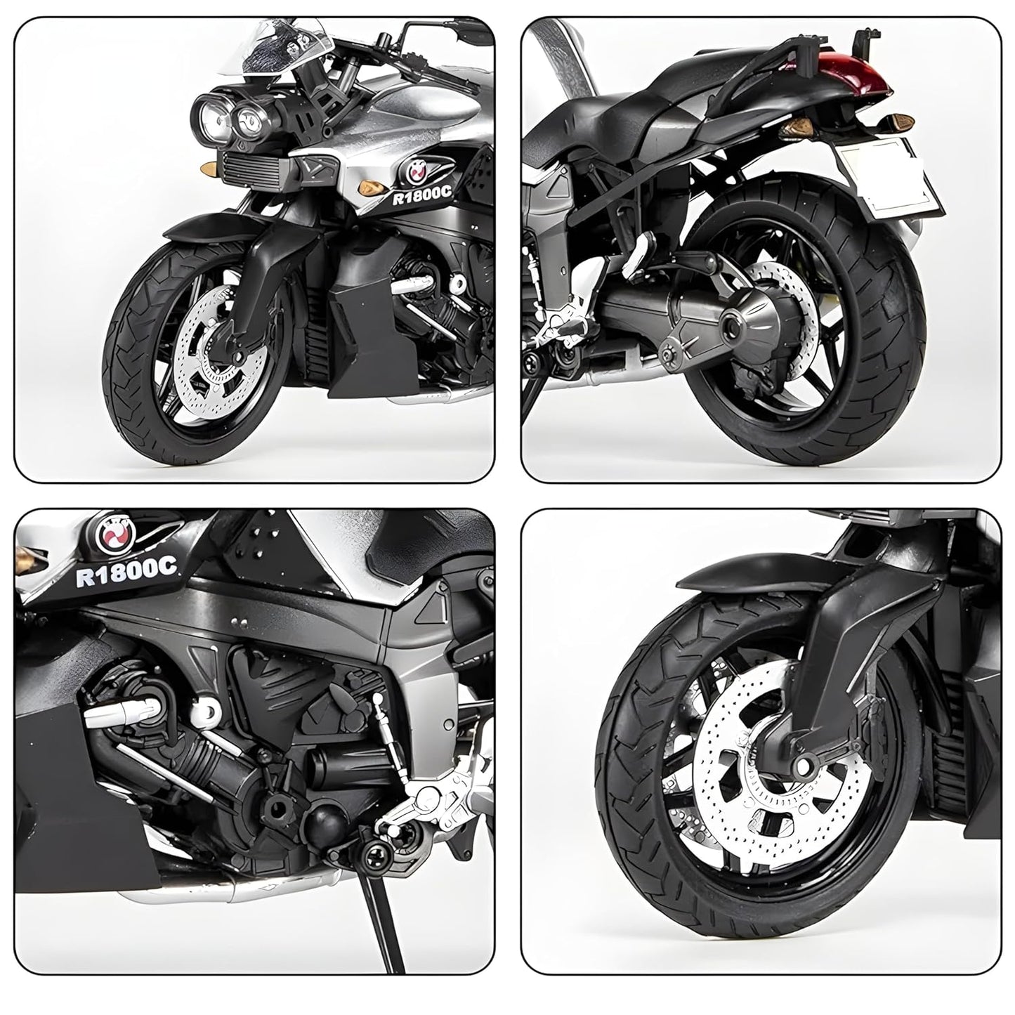 Bmw R1800c 1:24 Diecast Scale Model Car
