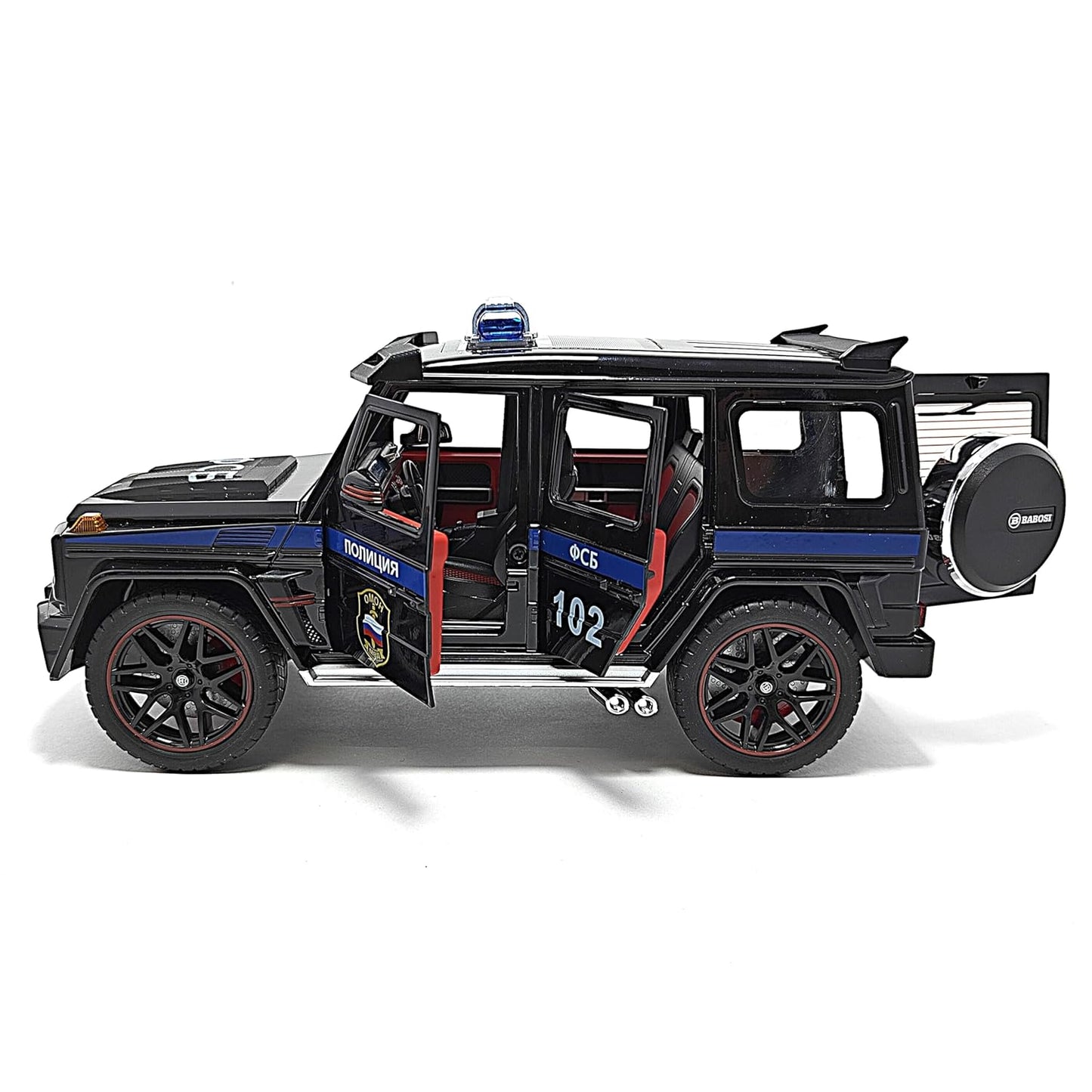 Mercedes-Benz G-Wagon Brabus police 1:24 diecast scale model car