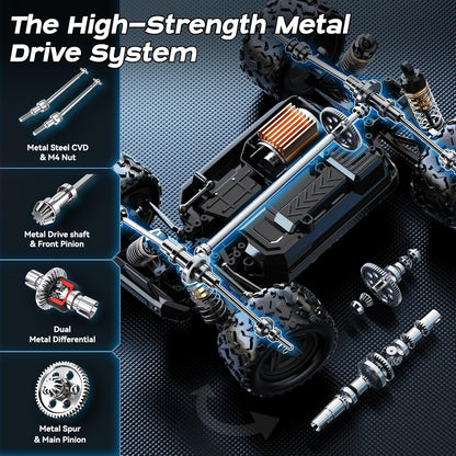 PHOUPHO 1:18 Scale 4WD Remote Control Car