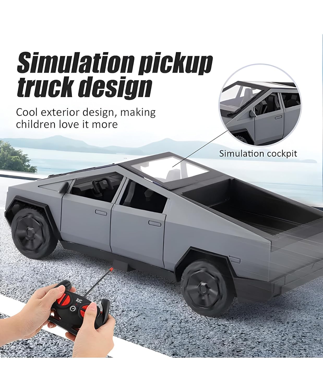 Tesla Cybertruck With Remote & Accessories Car 1:18 Scale