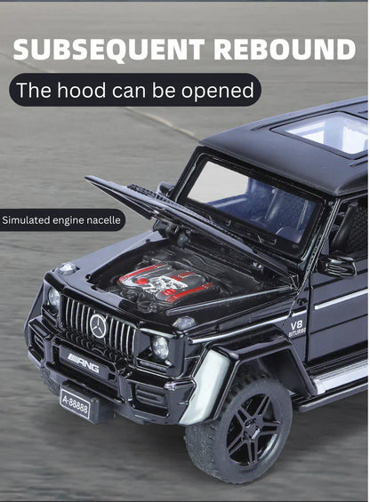 Mercedes-benz G63 Pick-up Trailer 1:24 Diecast Scale Model Car