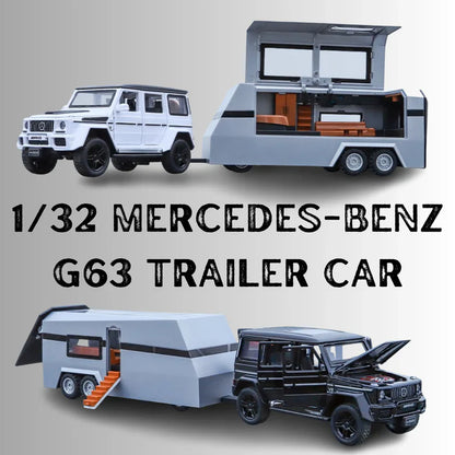 Mercedes-benz G63 Pick-up Trailer 1:24 Diecast Scale Model Car