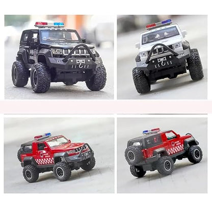 Jeep Police 1:24 Diecast Scale Model Car