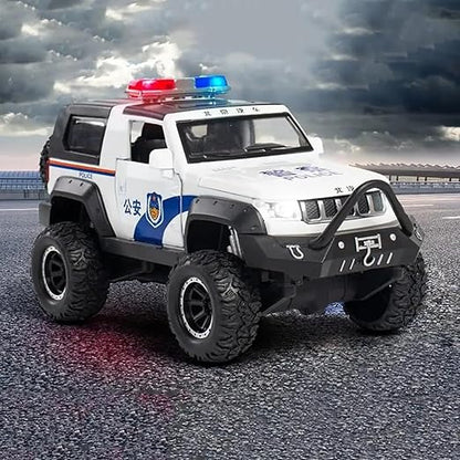 Jeep Police 1:24 Diecast Scale Model Car