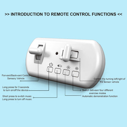 Magic Bus - Follow Line Car, Auto LED Expression Lights & 4 Play Modes