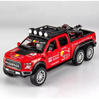 Ford Raptor Red Bull F150 1:24 Diecast Scale Model Car