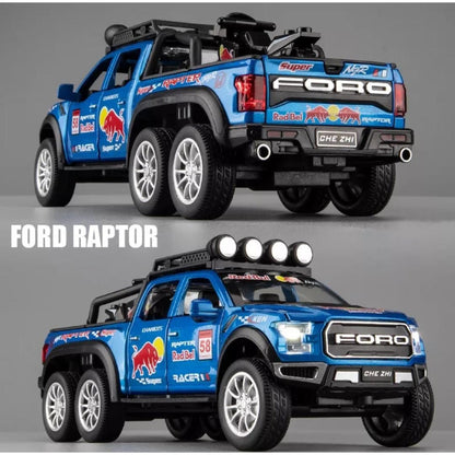 Ford Raptor Red Bull F150 1:24 Diecast Scale Model Car