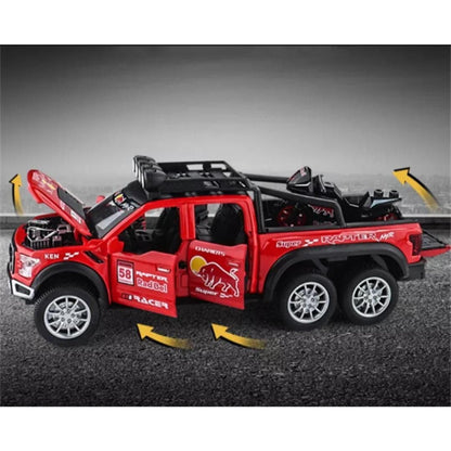 Ford Raptor Red Bull F150 1:24 Diecast Scale Model Car