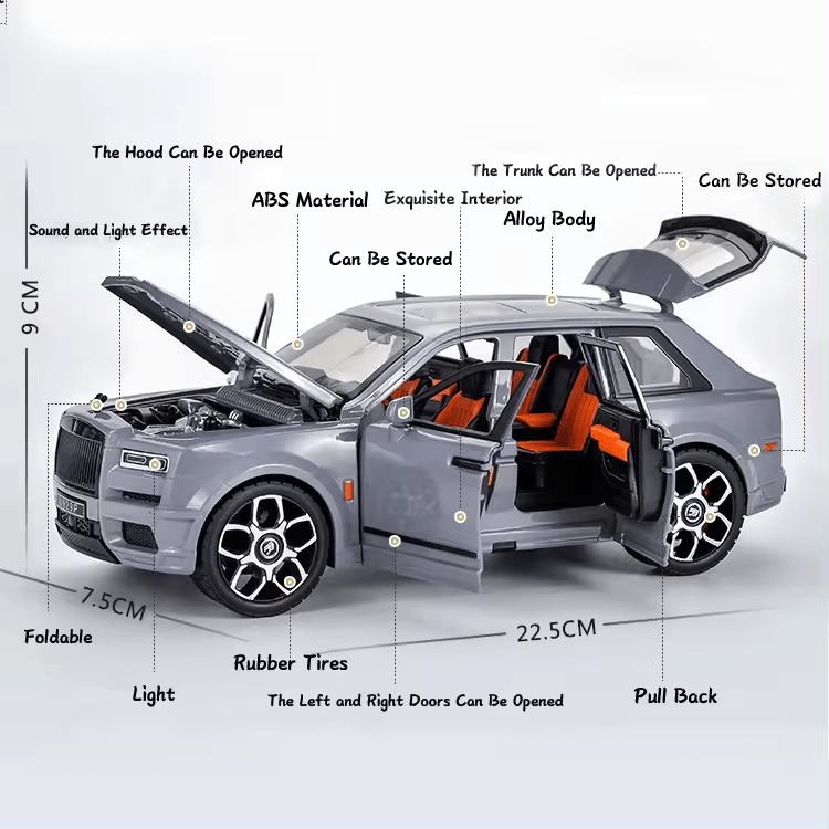 Rolls Royce Cullinan 1:20 Diecast Scale Model Car