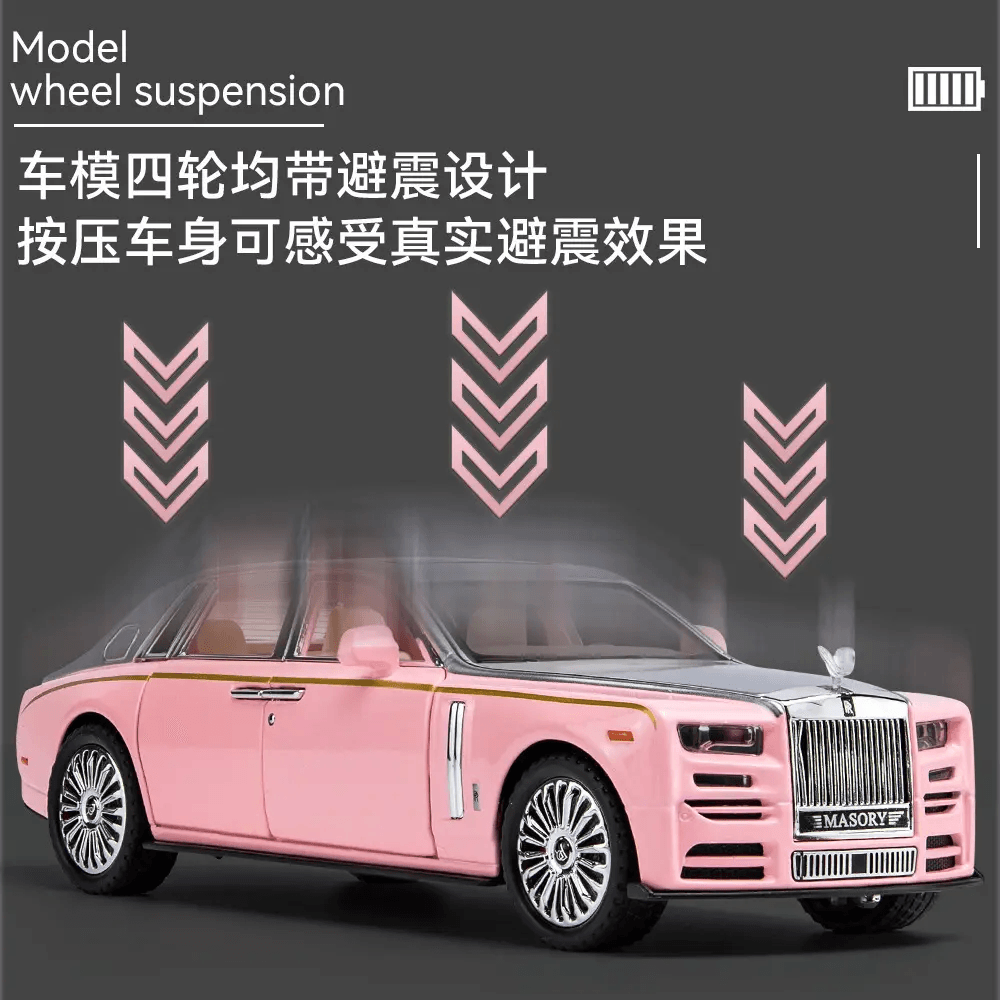 Rolls Royce Phantom Pink 1:24 Diecast Scale Model Car