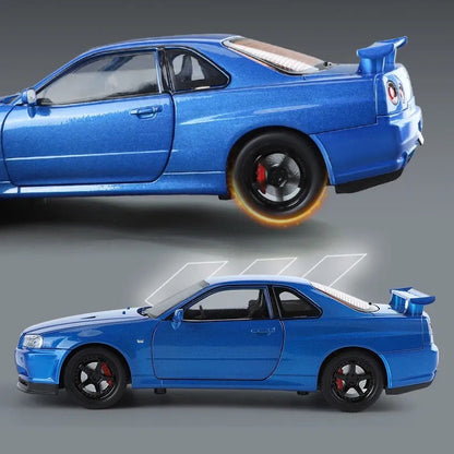 Nissan Skyline R34 GT-R 1:24 diecast scale model car