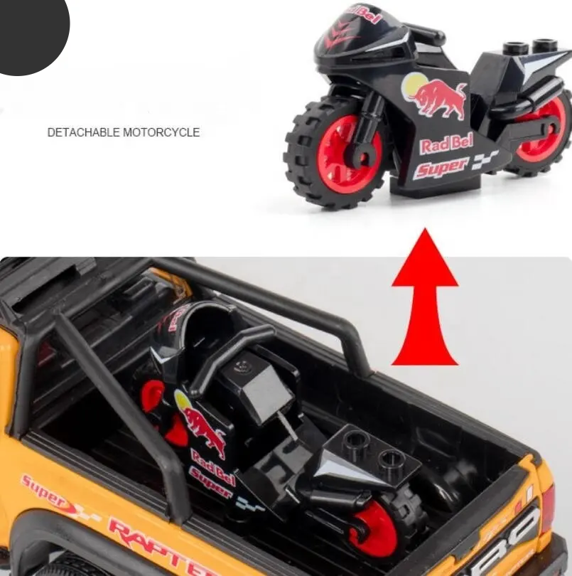 Ford Raptor Red Bull F150 1:24 Diecast Scale Model Car