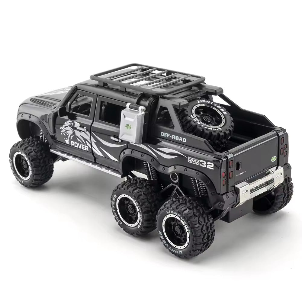 Land Rover Defender Guard 6x6 1:24 Diecast Scale Model Car