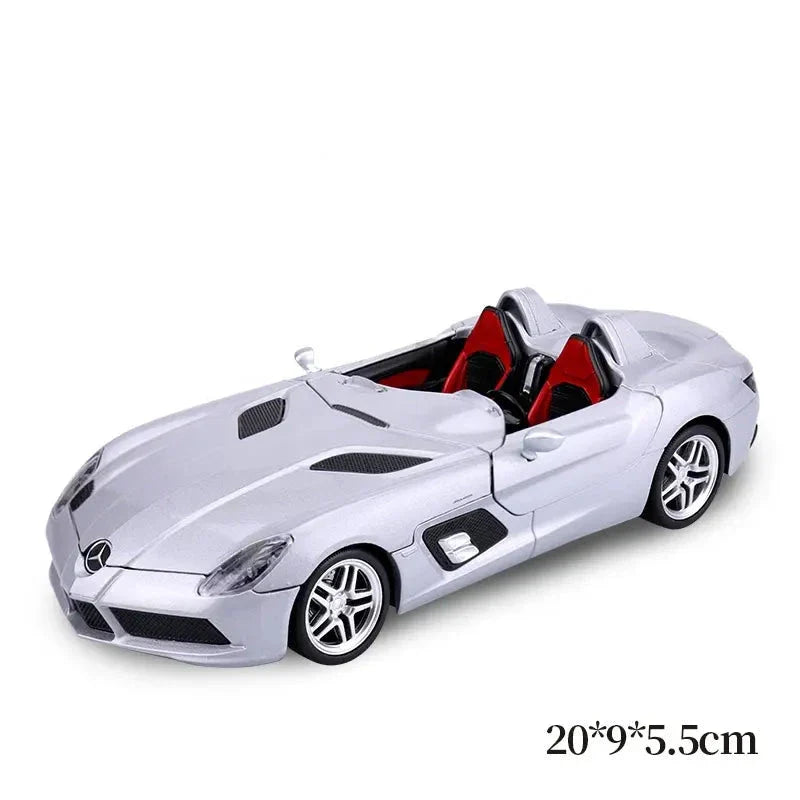 Mercedes-benz Slr Stirling Convertible Sports 1:24 Diecast Scale Model Car