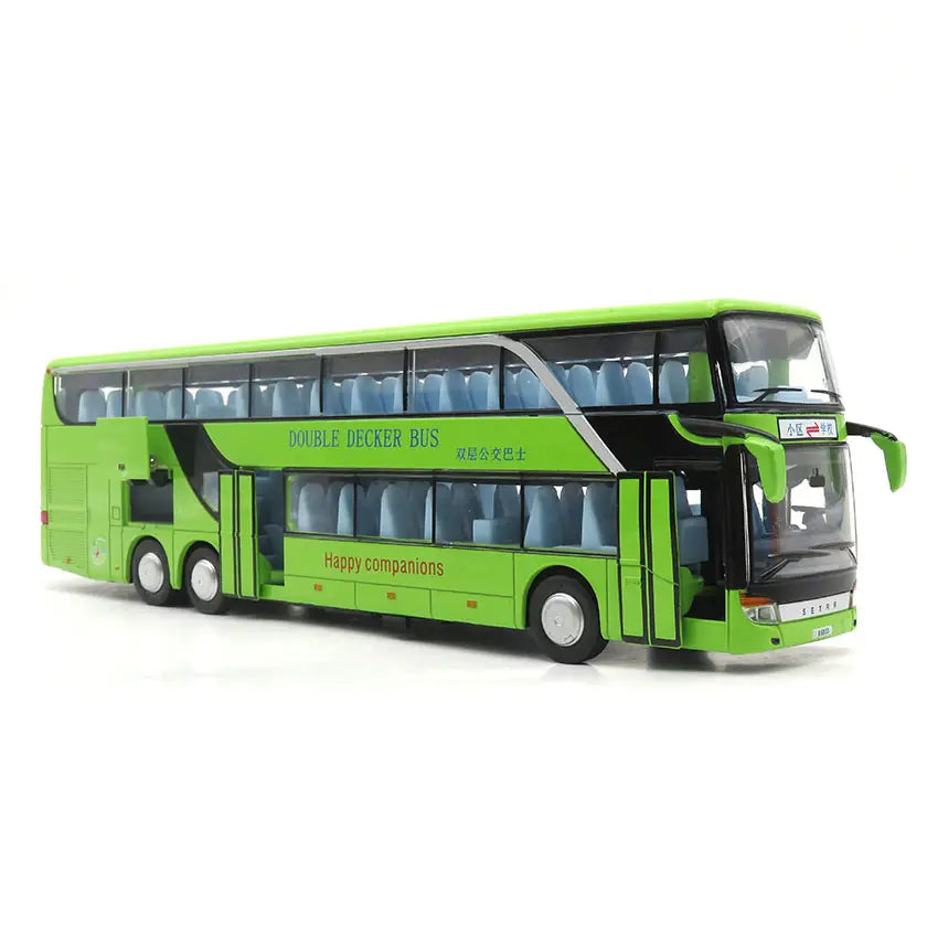 Double-Decker Tourist Bus Diecast Scale Model