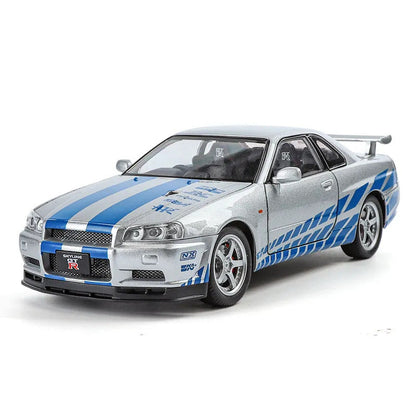 Nissan Skyline R34 GT-R 1:24 diecast scale model car