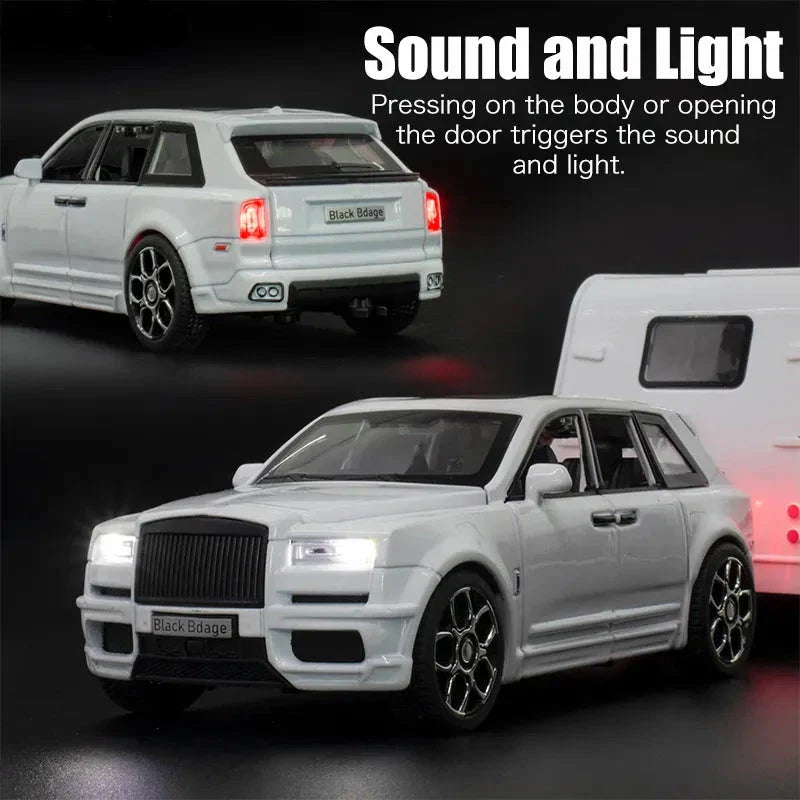 Rolls Royce Cullinan Trailer 1:24 Diecast Scale Model Car
