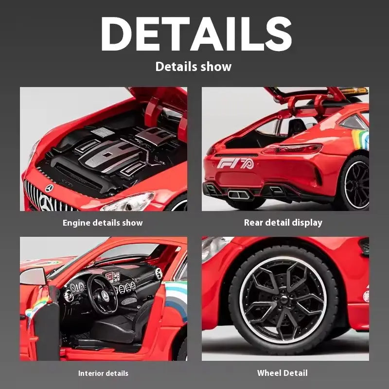 Mercedes-AMG GT F1 Safety Car 1:24 Diecast Scale Model Car
