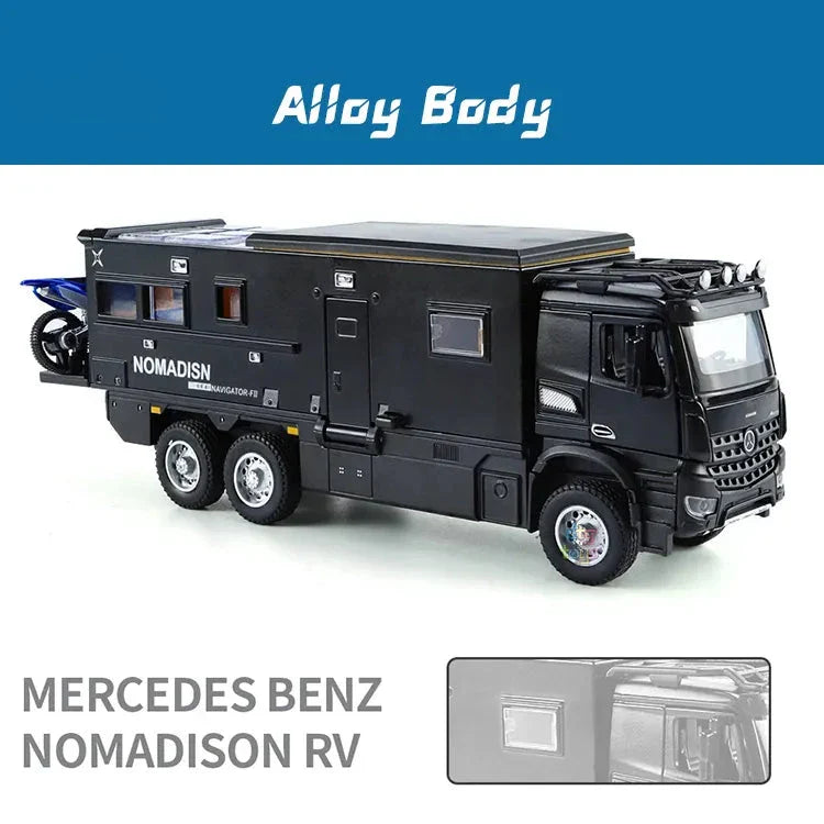 Mercedes-benz Nomadison Rv camper truck 1:24 Diecast Scale Model