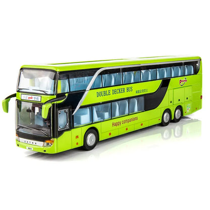 Double-Decker Tourist Bus Diecast Scale Model