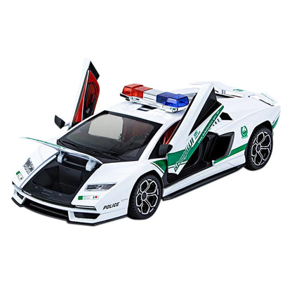 Lamborghini 800 Police 1:24 Diecast Scale Model Car