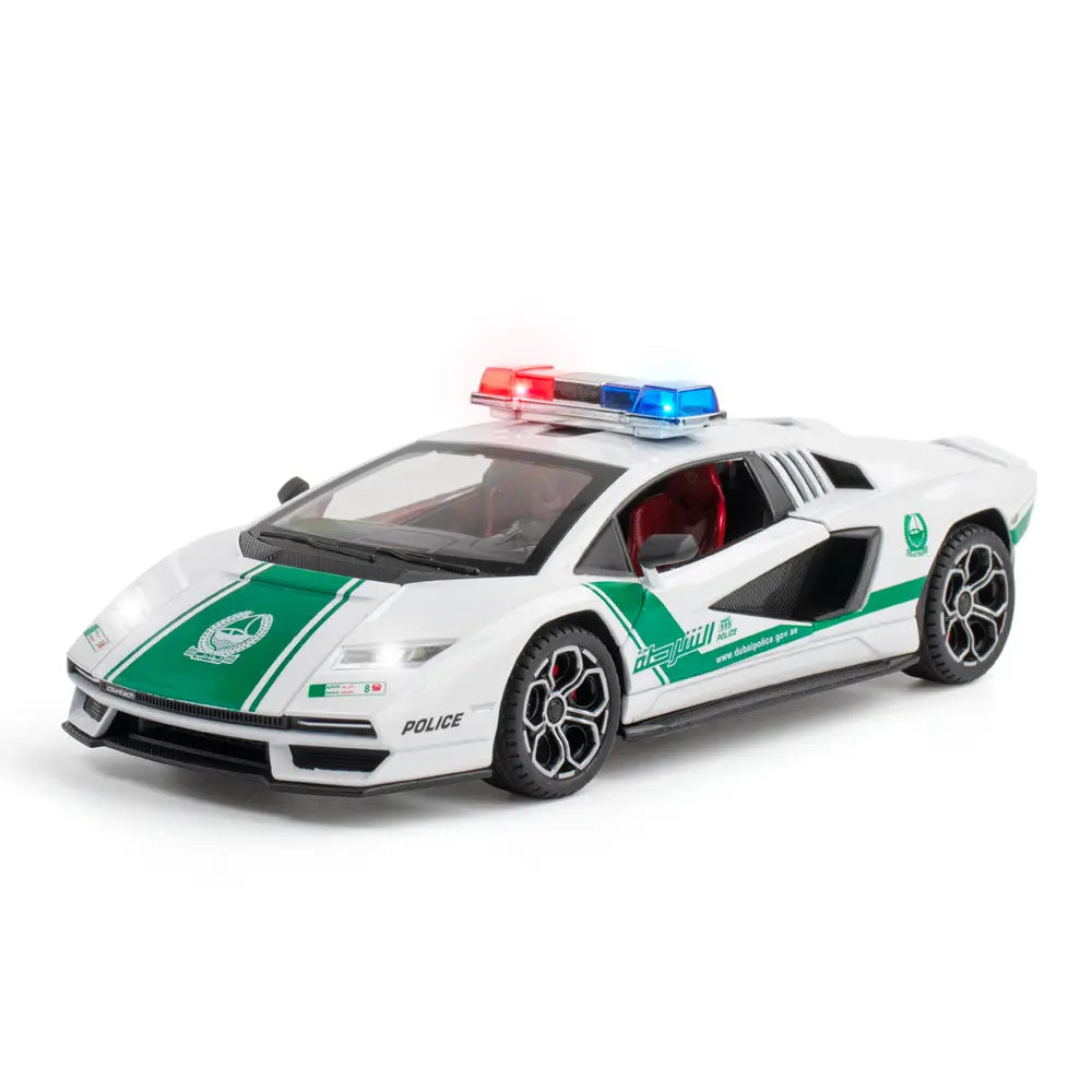 Lamborghini 800 Police 1:24 Diecast Scale Model Car