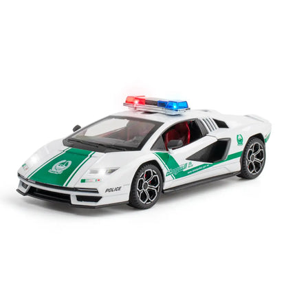 Lamborghini 800 Police 1:24 Diecast Scale Model Car