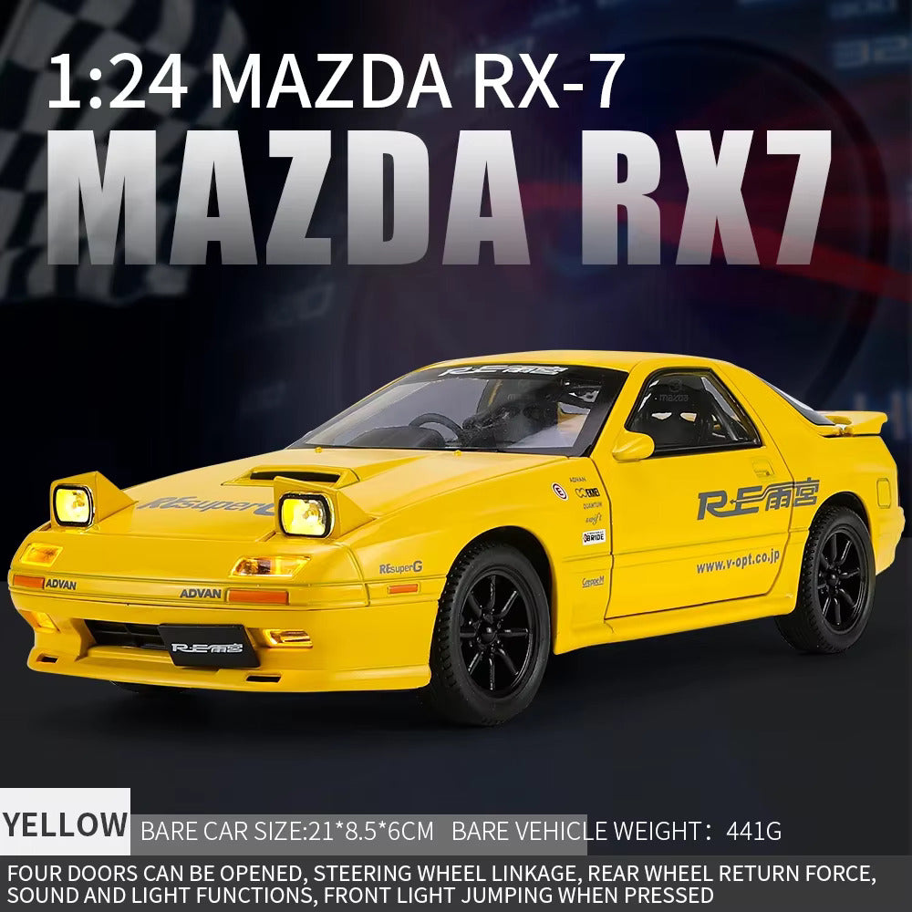 Mazda Rx7 1:24 Diecast Scale Model Car
