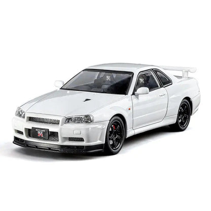Nissan Skyline R34 GT-R 1:24 diecast scale model car