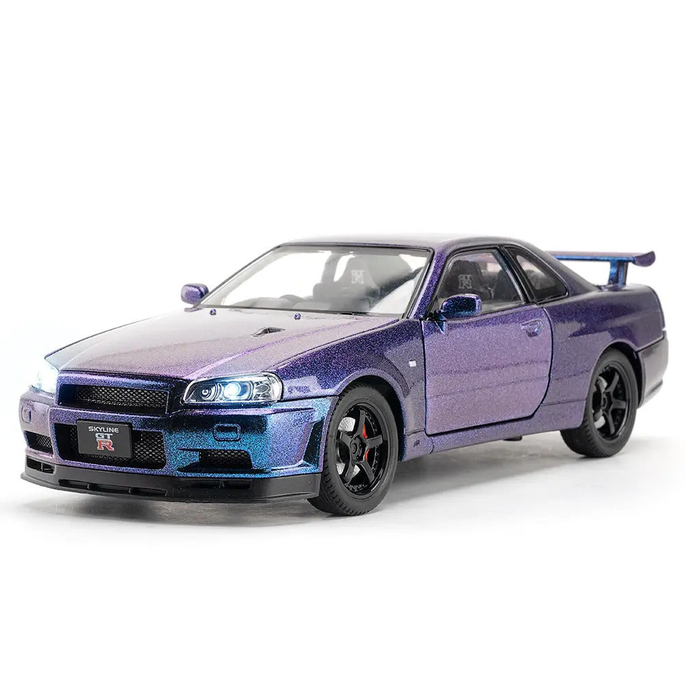 Nissan Skyline R34 GT-R 1:24 diecast scale model car