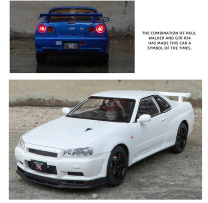 Nissan Skyline R34 GT-R 1:24 diecast scale model car
