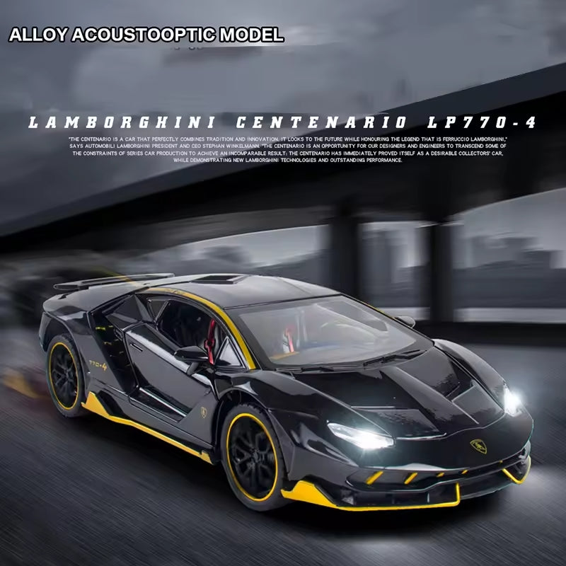 Lamborghini Centenario Lp770 1:24 Diecast Scale Model Car