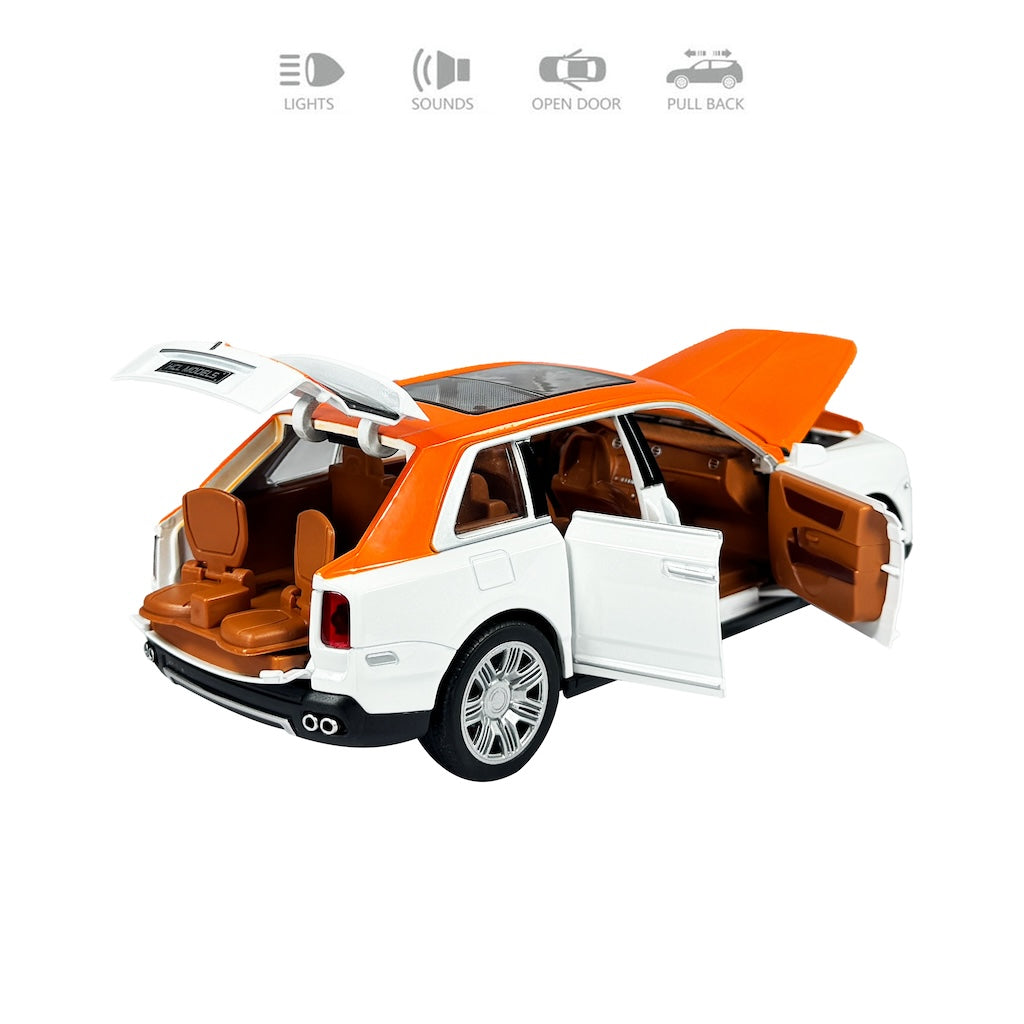 Rolls Royce Cullinan Orange 1:24 Diecast Scale Model Car