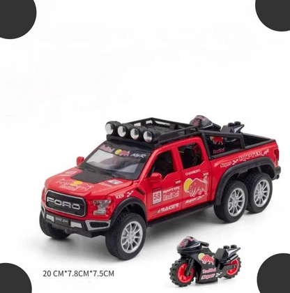 Ford Raptor Red Bull F150 1:24 Diecast Scale Model Car