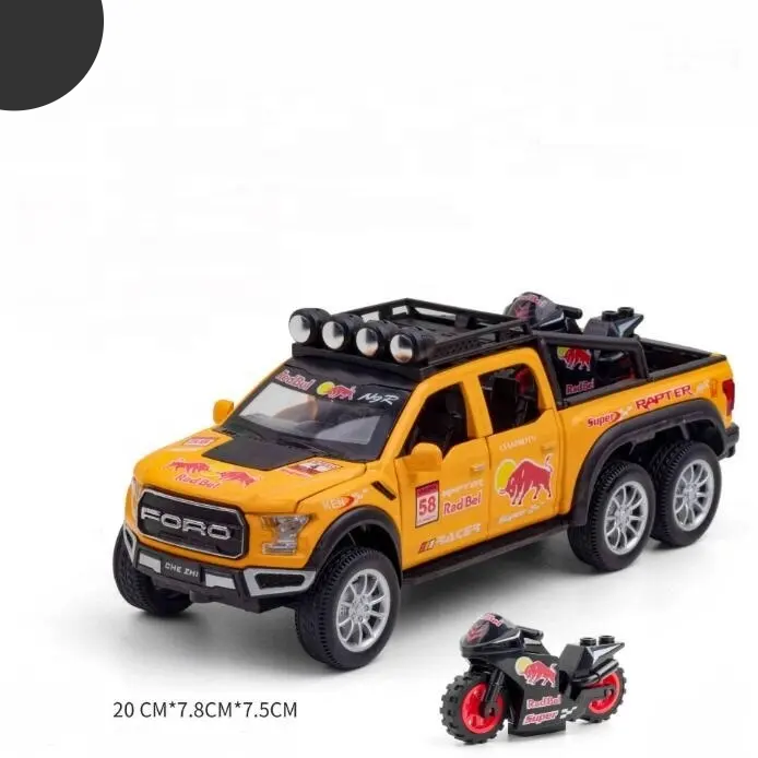 Ford Raptor Red Bull F150 1:24 Diecast Scale Model Car