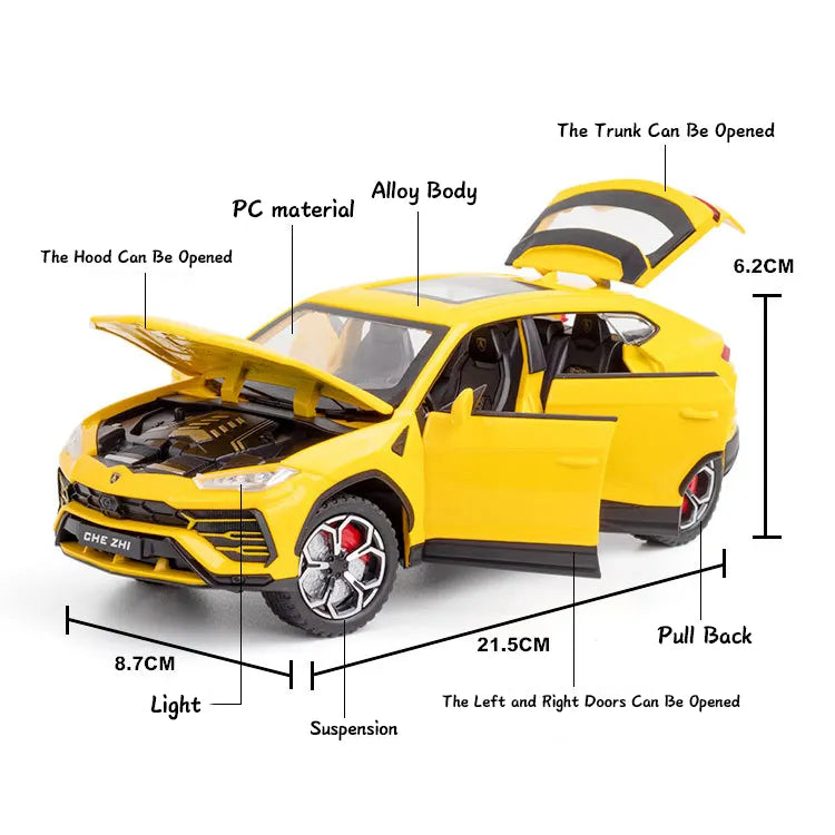Lamborghini Urus 1:24 Diecast Scale Model Car